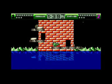 Nebulus (1992)(Krisalis) screen shot game playing